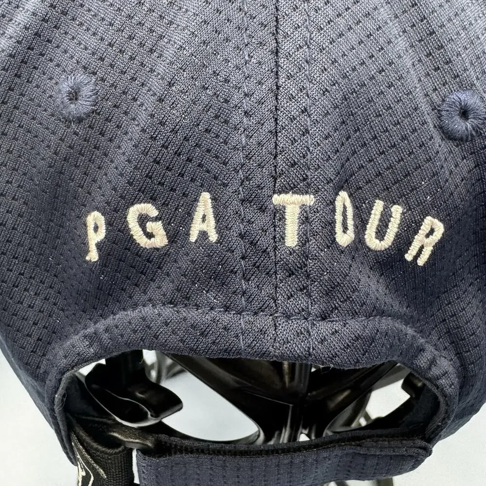 PGA Tour Golf Airflux Professional Ventilation‎ Adjustable Hat Cap Navy Blue EUC